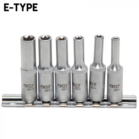 Set Tubulare Torx E-Type E4 - E10 - 1/4