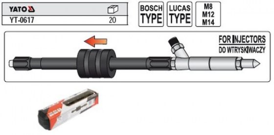 Extras Injectoare BOSCH & LUCAS M.8 - M.12 - M.14  YT-0617